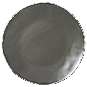 カフェズグレーいっぷく丸皿L　　【日本製　磁器】