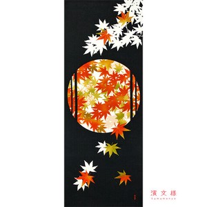 HAMAMONYO Tenugui Towel Tenugui Red Leaves Made in Japan