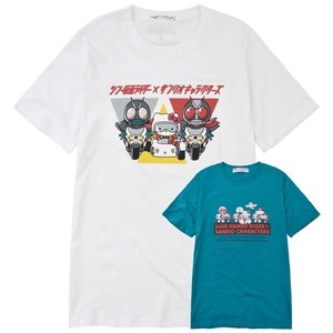 T-shirt Masked Rider Sanrio Characters Short-Sleeve Colaboration