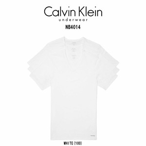 Calvin Klein(カルバンクライン)Tシャツ Vネック 半袖 3枚セット 肌着 メンズ SLIM FIT NB4014