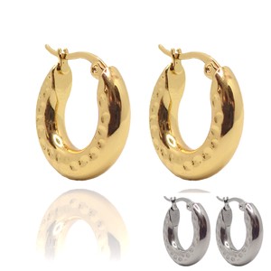 Pierced Earrings Gold Post Stainless Steel sliver Stainless Steel Simple 4.5mm