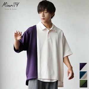 Polo Shirt Large Silhouette Switching