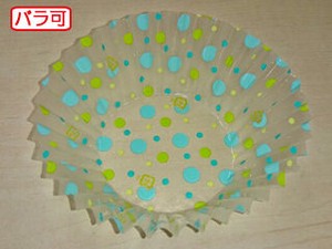 フィルムケース ラミケースOPP12F 水玉柄(緑) 500枚 セイコー