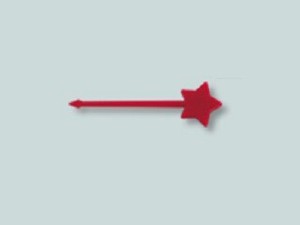 ピック バラ 星型ピックス#60 赤色 アサヒ徳島