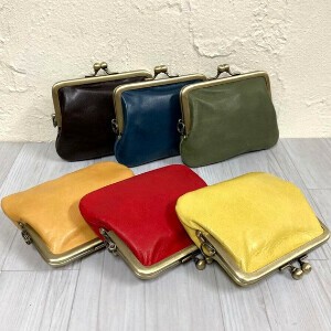 Coin Purse Ladies fashion Gamaguchi Genuine leather Coin Purse Men's Made in Japan