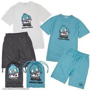 Hangyodon Men's Loungewear Set T-Shirt Drawstring Bag Sanrio Characters