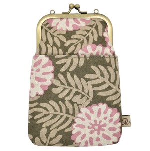 Shoulder Bag Pink Gamaguchi 2Way Shoulder Floral Pattern