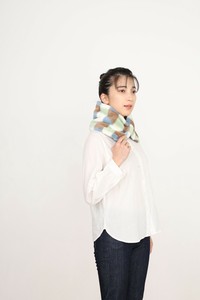 Neck Gaiter Check Pattern Faux Fur Neck Warmer [A/W]