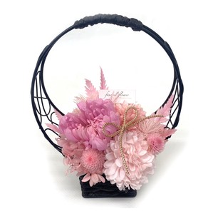 華月 ピンク プリザーブドフラワー 現代仏花 供花 お供え リンギク キク 菊 和風 ギフト プレゼント