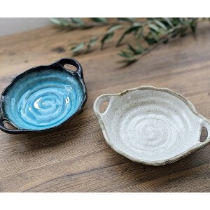 Mino ware Side Dish Bowl Pottery 2-colors Made in Japan