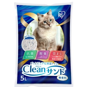 【アイリスオーヤマ　ペット用品　猫砂】クリーンサンド 5L