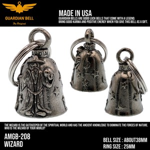 ガーディアンベル　USA　魔法使い　お守り バイカー　ベル キーホルダー　ラッキーベル　アメリカン