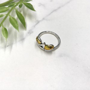 リング　指輪　ビジュー　デザイン　シルバー　カタツムリ　梅雨
