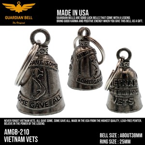 ガーディアンベル　USA　ベトナム戦争名言　お守り バイカー　ベル キーホルダー　ラッキーベル　アメリカ