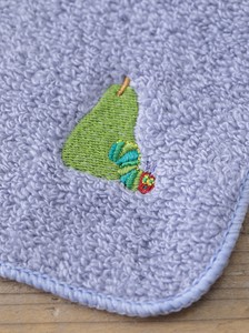 Gauze Handkerchief The Very Hungry Caterpillar Embroidered Made in Japan