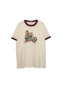 【インタープレイ×TAKERU】アンクル バイク リンガー 半袖Tシャツ (ユニセックス）