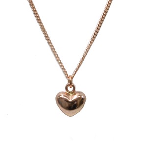 Gold Chain Necklace Pink Pendant 10-Karat Gold