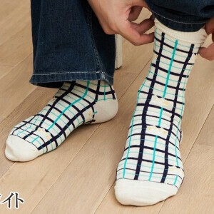 Crew Socks Cat Check Socks Made in Japan