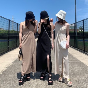 Casual Dress Slit Long Camisole One-piece Dress 2023 New