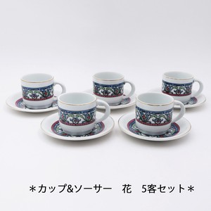 茶杯盘组/杯碟套装 花 日本制造