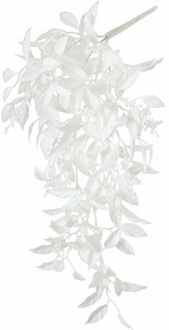 【造花】ホワイトイタリアンルスカスハンギング　ホワイト　FS　−6227W