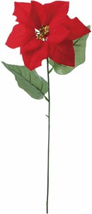【造花】シングルポインセチア　レッド　FS　−6228R