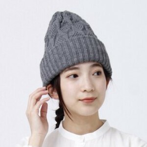 针织帽 女士 内刷毛 可爱