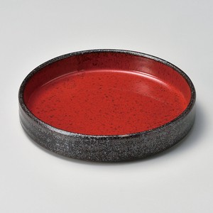 ≪メーカー取寄≫赤柚子黒結晶 5.5鉄鉢