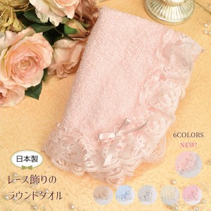 洗脸毛巾 圆形 6颜色 日本制造