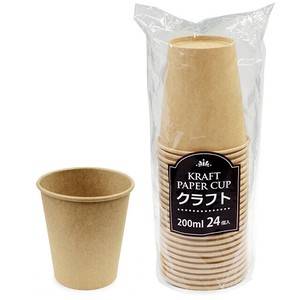 クラフトペーパーカップ200ml　24P