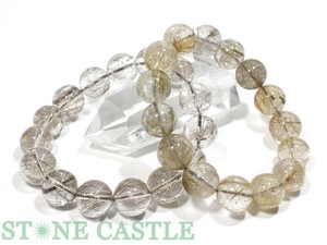 ☆高品質☆【ブレスレット】シルバールチルクォーツ (2A) (約14〜14.5mm) 【天然石】