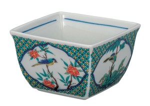 日本の伝統工芸品【九谷焼】 2.5号小鉢 小紋花鳥   (K9-23) (K8-8)
