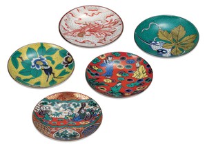 Kutani ware Small Plate Assortment 3.2-go