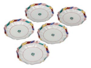 Kutani ware Main Plate Clover Assortment 5.5-go
