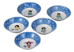 Kutani ware Side Dish Bowl Small Warabe Assortment 4.5-go