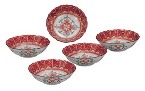 日本の伝統工芸品【九谷焼】 3.8号小鉢揃 飯田屋   (K9-251) (K8-229)