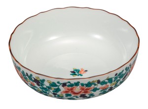Kutani ware Side Dish Bowl Peony Arabesque 5.8-go
