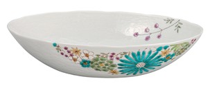 Kutani ware Main Dish Bowl Hana 9-go