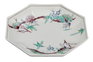 Kutani ware Main Dish Bowl Sho-Chiku-Bai 8-go