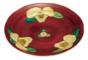 Kutani ware Main Plate Camellia 8-go