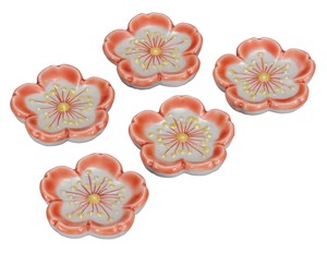 日本の伝統工芸品【九谷焼】 K8-419  箸置 桜
