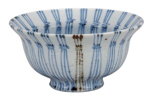 日本の伝統工芸品【九谷焼】 K8-442  飯碗 藁縞  和陶房