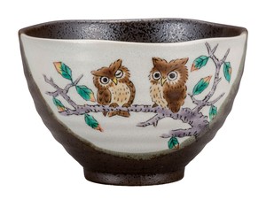 Kutani ware Rice Bowl Owl