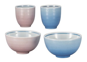 日本の伝統工芸品【九谷焼】 睦揃 釉彩   (K9-583) (K8-519)