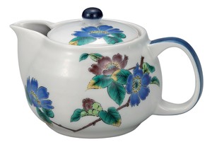 九谷烧 西式茶壶 山茶花