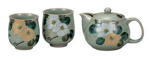 日本の伝統工芸品【九谷焼】 くつろぎ揃 金銀椿 網付  (K9-669) (K8-593)