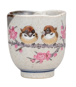 Kutani ware Japanese Tea Cup Sparrow