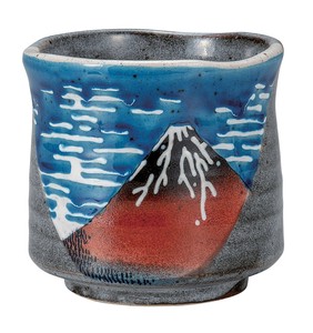 日本の伝統工芸品【九谷焼】 大湯呑 北斎　凱風快晴   (K9-726) (K8-643)