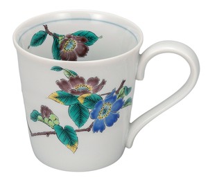 九谷烧 马克杯 山茶花