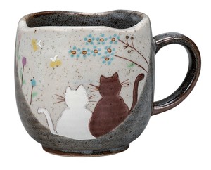 日本の伝統工芸品【九谷焼】 マグカップ 陽だまり  色絵 遊 (K9-915) (K8-834)